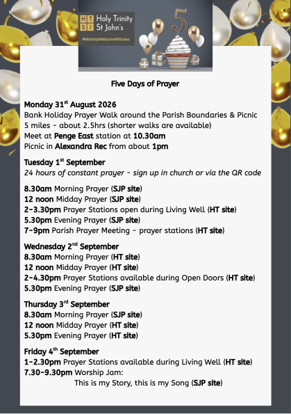5 days of prayer